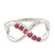 Ruby Infinity-Motif Cocktail Ring 'Forever Pink'
