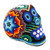 Handcrafted Beadwork Skull Figurine 'Huichol Star'