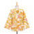 Thai Ouke-Printed Cotton Blouse 'Honey and Heat'