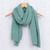 Hand-Dyed Cotton Scarf from Thailand 'Tender Feeling in Green'