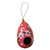 Hand Painted Crackled Red Dried Gourd Birdhouse from Peru 'Spring Rose Condo'
