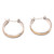 Gold-Accented Sterling Silver Hoop Earrings 'Free and Easy'