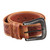 Tooled Men's Leather Belt 'Crosscheck'