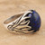 Sterling Silver Cocktail Ring with Lapis Lazuli 'Royal Glory'