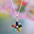 Handcrafted Multi-Gemstone Necklace 'Flower of San Juan'