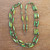 Green Quartz and Recycled Paper Eco-Friendly Link Necklace 'Eco Enchantment'