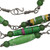 Green Quartz and Recycled Paper Eco-Friendly Link Necklace 'Eco Enchantment'