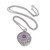 Sterling Silver Amethyst Locket Necklace from Bali 'Amethyst Memories'