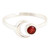 Moon Garnet and Sterling Silver Wrap Ring from India 'Celestial Beauty in Red'