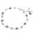 Cultured Pearl and Hematite Beaded Bracelet with Cross Charm 'Energy Blessing'