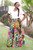 Traditional Ghanaian Cotton Patchwork Peasant Long Skirt 'Asasaa'