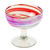 Set of 4 Eco-Friendly Red Handblown Cocktail Glasses 'Trendy Enchantment'