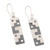 Traditional Inca Sterling Silver Dangle Earrings from Peru 'Inca Portals'