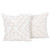 Pair of Ecru Cotton Cushion Covers with Embroidered Details 'Ecru Tunnels'