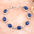 Lapis Lazuli Link Bracelet Made from Sterling Silver 'Royal Mysteries'