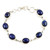 Lapis Lazuli Link Bracelet Made from Sterling Silver 'Royal Mysteries'