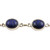 Lapis Lazuli Link Bracelet Made from Sterling Silver 'Royal Mysteries'