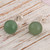 Sterling Silver Stud Earrings with Aventurine Stone 'River Reflections'