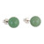 Sterling Silver Stud Earrings with Aventurine Stone 'River Reflections'