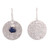 Modern Sterling Silver and Lapis Lazuli Dangle Earrings 'Sea Reflections'