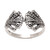 Fan-Shaped Sterling Silver Band Ring Crafted in Bali 'Beautiful Fan'