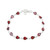 9-Carat Faceted Garnet Link Bracelet Crafted in India 'Perseverance Rain'