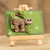 Cold Porcelain Sloth Decorative Accent with Pinewood Easel 'Lovely Sloth'