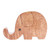 Hand-Carved Elephant-Themed Raintree Wood Phone Holder 'Helpful Trunk'
