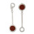 Natural Jasper Dangle Earrings with a Modern Design 'Intense Reflections'