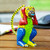 Wood Monkey Alebrije Figurine Carved and Painted by Hand 'Excited Monkey'