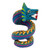 Hand-Painted Wood Alebrije Quetzalcoatl Serpent Figurine 'Majestic Quetzalcoatl'
