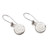 Minimalist Rose-Themed Sterling Silver Dangle Earrings 'Gentle Rose'