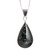 Sterling Silver Jade Double-Sided Pendant Necklace 'Bicolor Shadow'