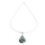 Sterling Silver Jade Double-Sided Pendant Necklace 'Bicolor Shadow'