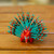 Hand-Painted Wood Alebrije Porcupine Figurine in Red 'Cute Porcupine in Strawberry'