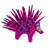 Hand-Painted Wood Alebrije Porcupine Figurine in Purple 'Cute Porcupine in Purple'