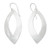 Matte-Finished Sterling Silver Dangle Earrings from Bali 'Matte Nature'