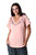 Embroidered Pink Cotton T-Shirt from India 'Spring Glee in Petal Pink'