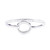 Modern Sterling Silver Circle Bracelet from Taxco 'Everlasting Embrace'