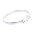 Romantic Sterling Silver Bangle Bracelet 'Taxco Love Knot'