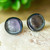 Iridescent Dichroic Glass Earrings 'Silver Subtlety'