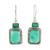 Green Onyx and Sterling Silver Dangle Earrings 'Day Party in Green'