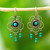 Taxco Turquoise Earrings 'Taxco Garden'