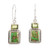 Indian Sterling Silver and Peridot Dangle Earrings 'Blissful Evening in Green'