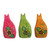 Hand Painted Ceramic Cat Figurines Set of 3 'Colorful Cats'