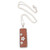 Sawo Wood Pendant Necklace with Floral Motif 'Scent of Snow'