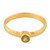 Handmade Gold Plated Peridot Ring 'Moon Over Jaipur'