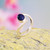 Sterling Silver Ring with Sodalite 'Embrace Life'