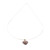 Natural Rhodonite Pendant Necklace 'Pink Maya Heart'