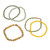 Set of 5 Yellow Beaded Stretch Bracelets from Thailand 'Fancy Dream in Yellow'